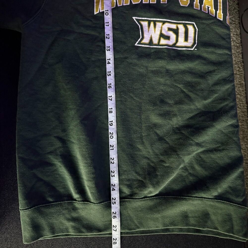 Champion Wright State WSU Raiders Crewneck Sweatshirt Green Men’s L College - Picture 5 of 5